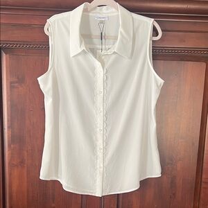 Calvin Klein Sleeveless Blouse Size XL